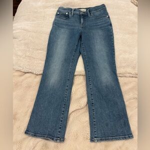 Madewell Blue Denim Wide-Leg Flare Jeans